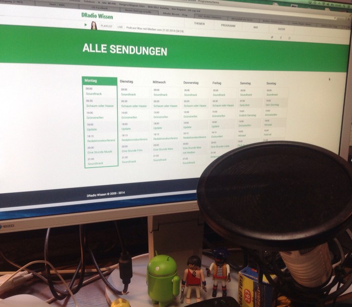 Neues Programm-Schema von Deutschlandradio Wissen