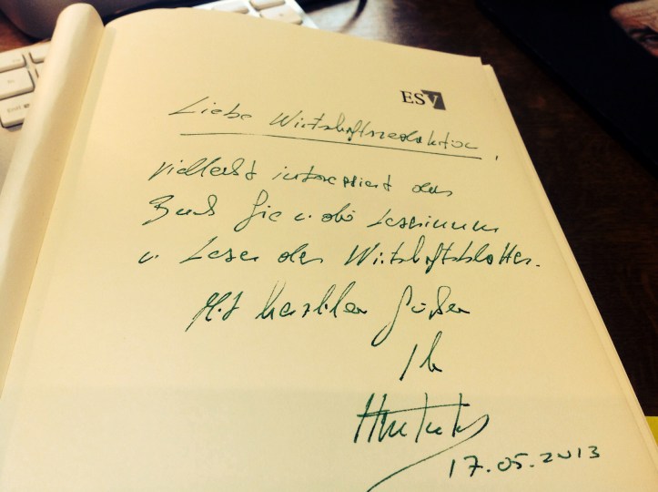 Ich bekam wohl das Rezensionsexemplar des Wirtschaftsblattes :-)