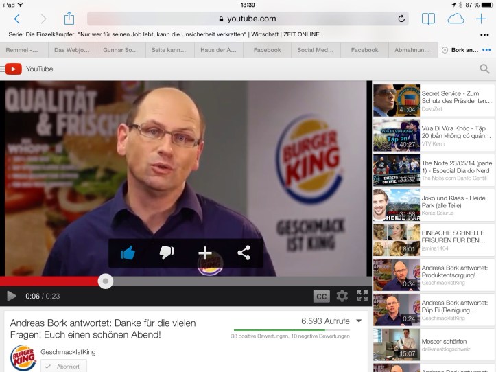 Nette Idee: Burger-Sprechstunde