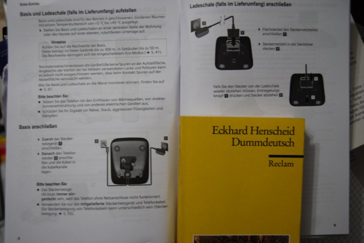 Stecker-Dummdeutsch