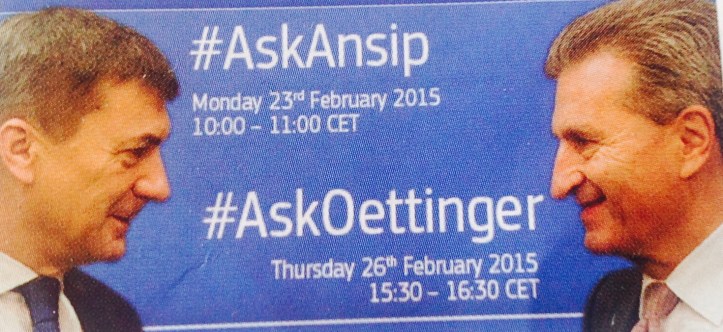 Was soll auf die Digitale Agenda der EU? Twitter-Chat mit den Kommissaren 