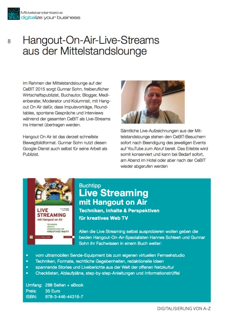 Livestreaming-Ankündigung