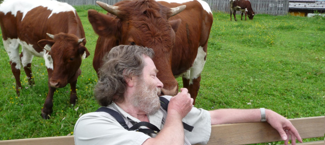 Selbstporträt mit Kuh - Foto: anonym