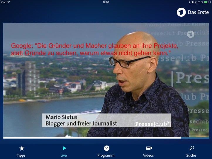 Presseclub leider ohne blauen Dunst wie zu Zeiten von Werner Höfer