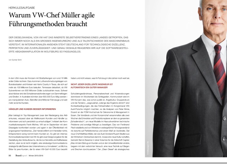 Mit meiner ersten Titelstory für das Boardreport-Magazin liege ich wohl goldrichtig