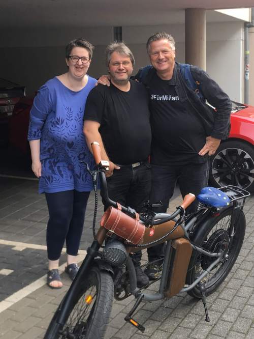 Annette, Guido und gunnar mit dem E-Bike